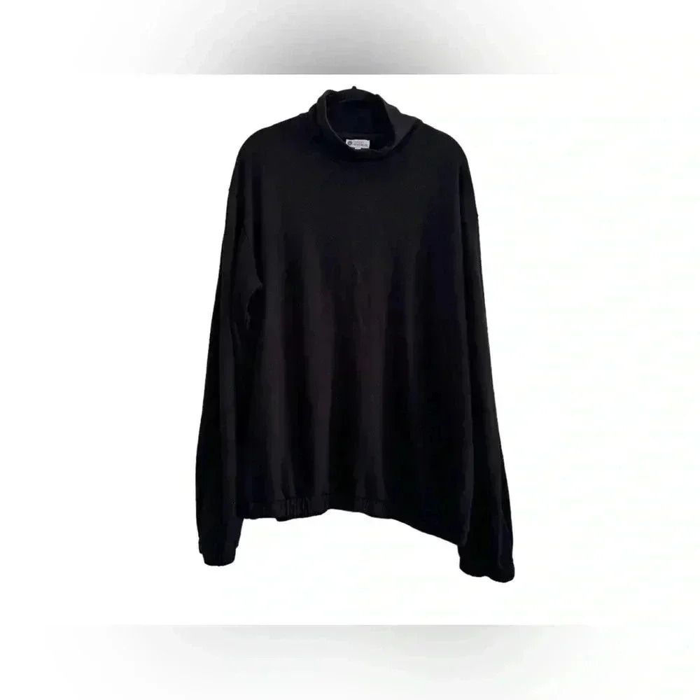 Evereve Sundry Funnel Neck Pullover Sundry L Black Soft Cozy